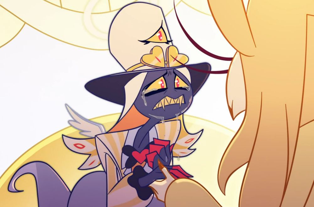 Sir Pentious crying while opening up to the Speaker of God, telling his story for the first time.