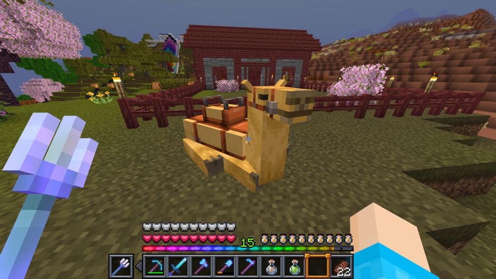 picture lf a minecraft camel sitting down