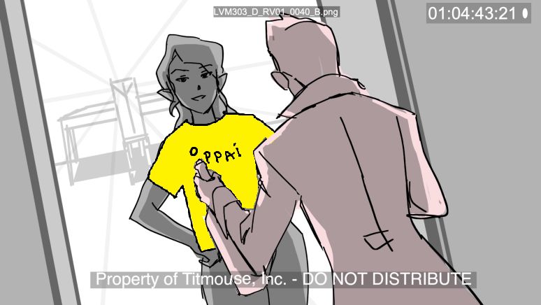 vex answering the door in a shirt wink wink