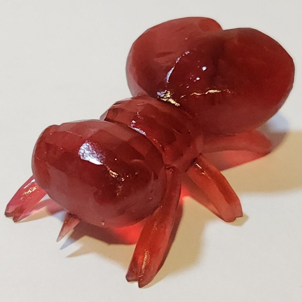 Transparent red sheep ked model