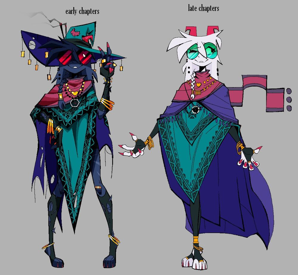 A more direct comparison for what "Absolute Deltarune's" Ralsei would look like in early and later chapters, most notably the loss of his hat allowing for his fur to turn white just like in base Deltarune.