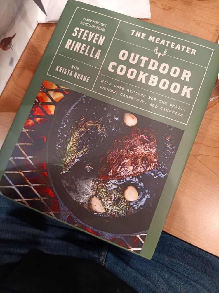 A photo of "The Meateater: Outdoor Cookbook" by Steven Rinella & Krista Ruane