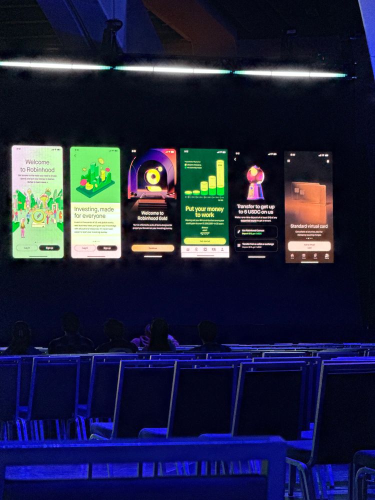 Images of different products in the Robinhood portfolio