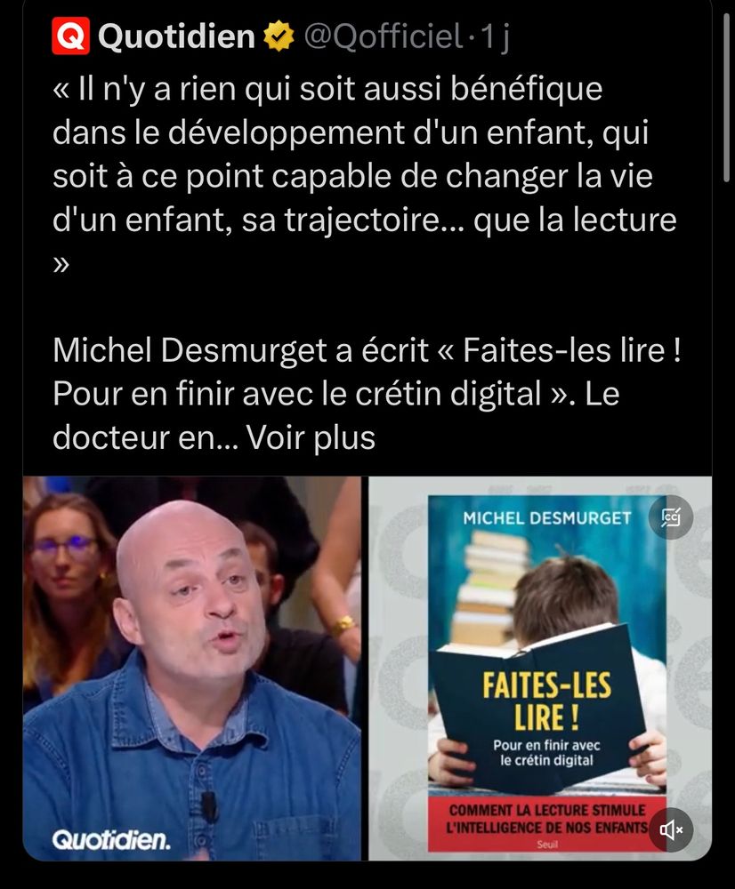 Michel Desmurget : Faites-les lire ! Pour en finir avec le crétin digital 