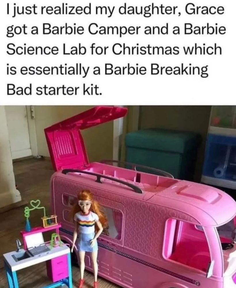 Barbie science labs and camper van : breaking bad starter kit