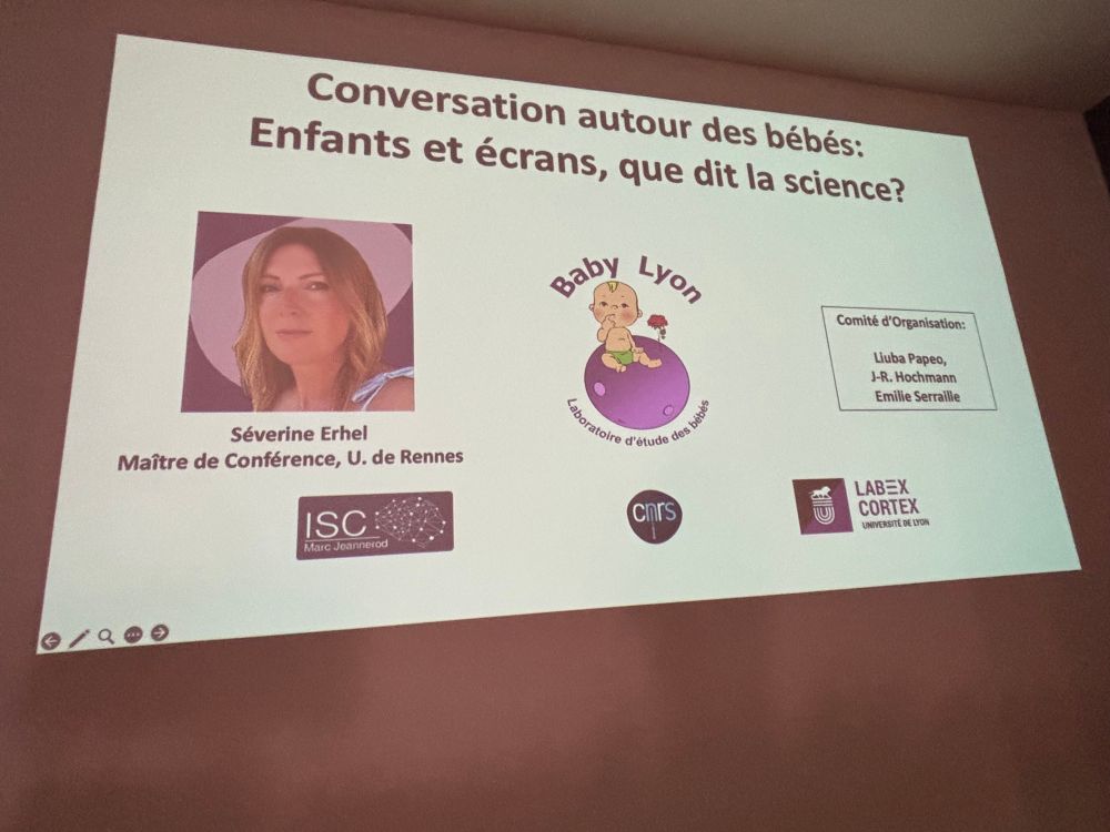 Conference pour le Baby Lab /Institut des Sciences Cognitives Marc Jeannerod