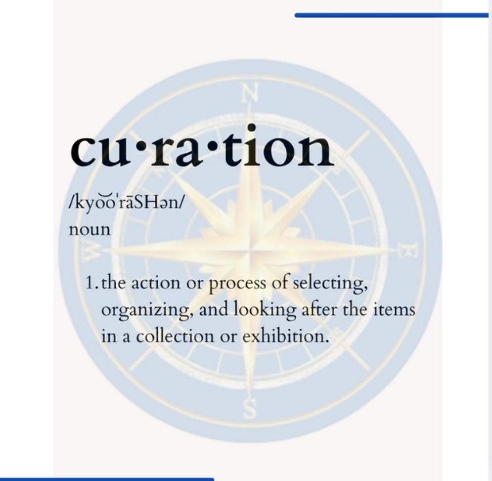 Definition of the word curation and the following post. 

✨ Explore the world through new lenses. At Travel LandSeaAirge, we curate travel content from diverse creators to bring you authentic stories, fresh perspectives, and endless inspiration. 🌍✈️
➡️ Discover a world as unique as you.
#CuratedTravel #DiverseCreators #LandSeaAirgeAdventures #ExploreAuthentically #TravelWithPurpose #WanderlustVibes #TravelInspired