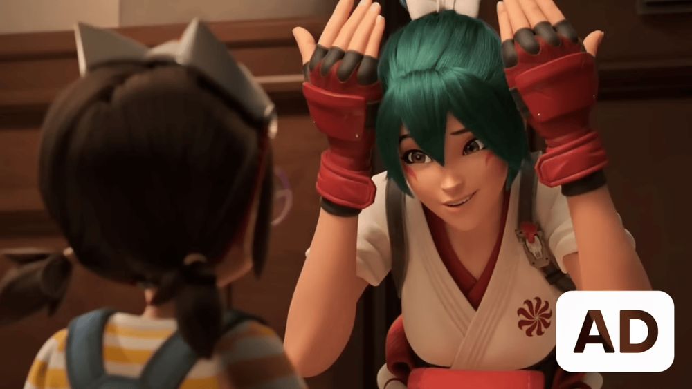 Kiriko signs the word rabbit to Akari.