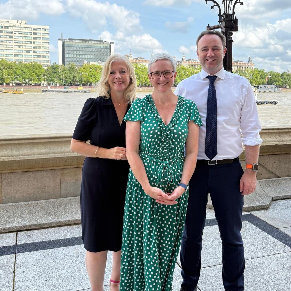 Liz Jarvis MP, Alex Brewer MP and Danny Chambers MP mark Hampshire Day in Westminster 