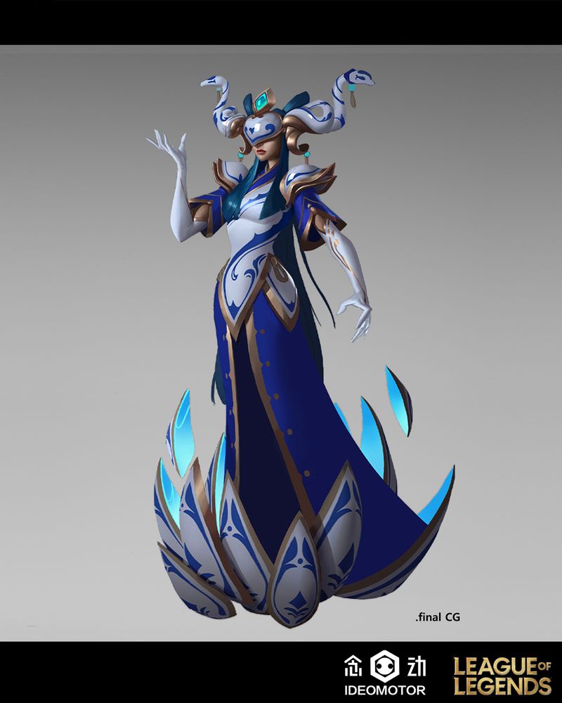 Painting of Lissandra from League of Legends