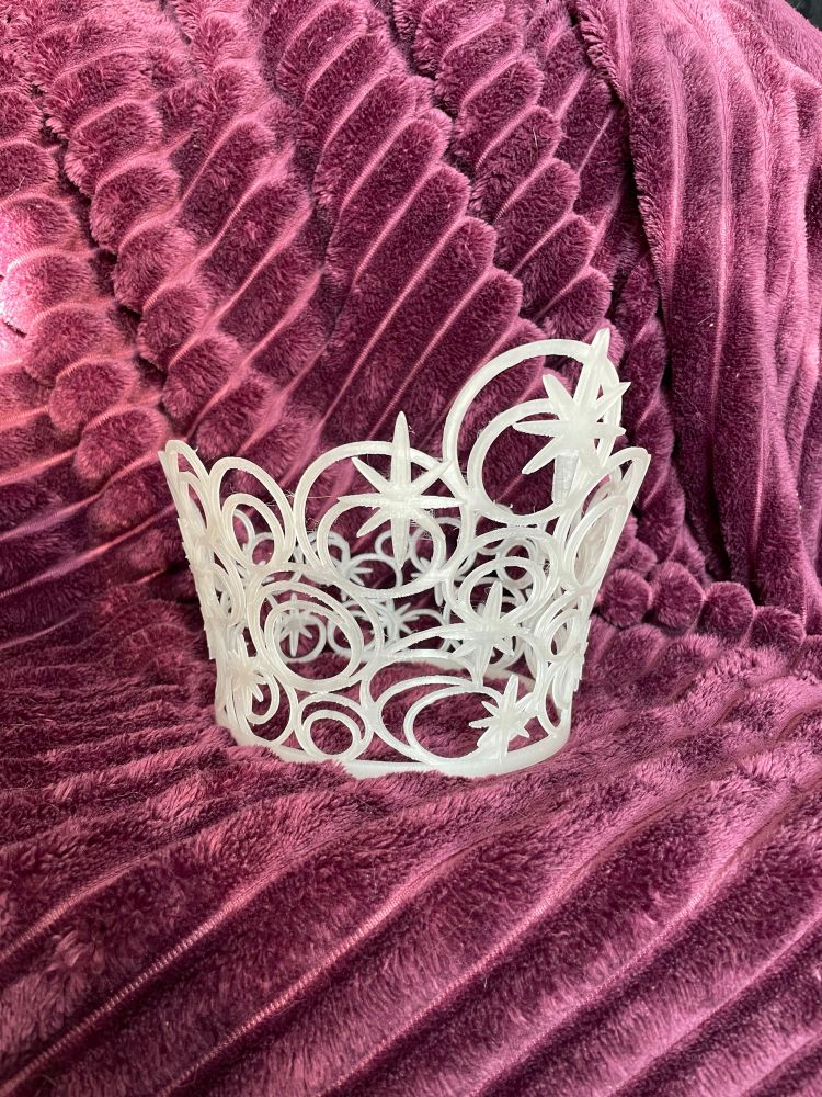 3D printed PLA crown from Wicked 