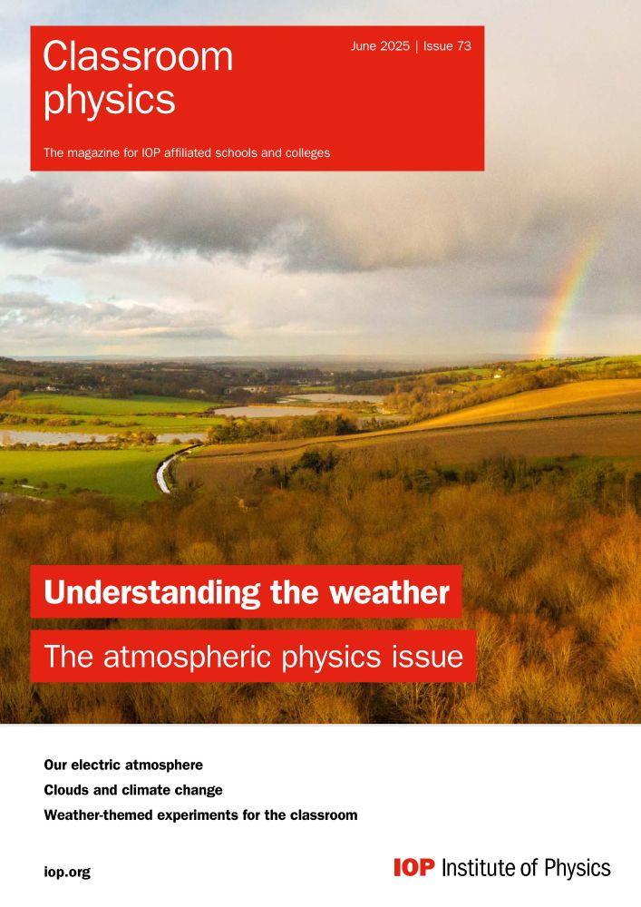 Cover of June edition of Classroom Physics. Focus on the weather and atmospheric physics
