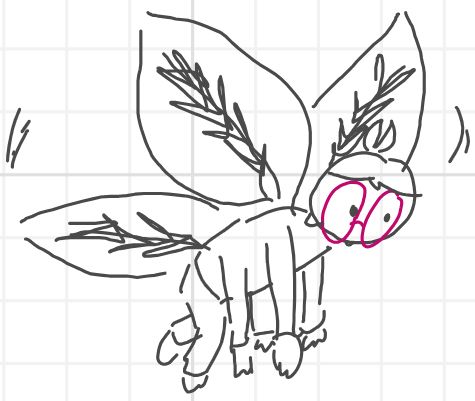 He's flying (DRAWN BY FELLLLLLLAW)