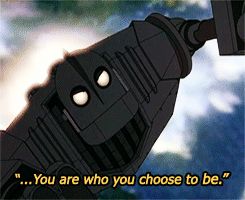 The Iron Giant, being Superman. 