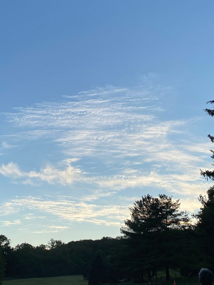 More nice clouds; sunset is upon us.
