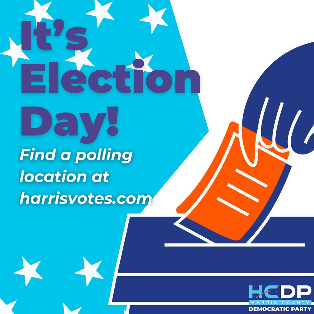 It's Election Day!
Find a polling location at harrisvotes.com
