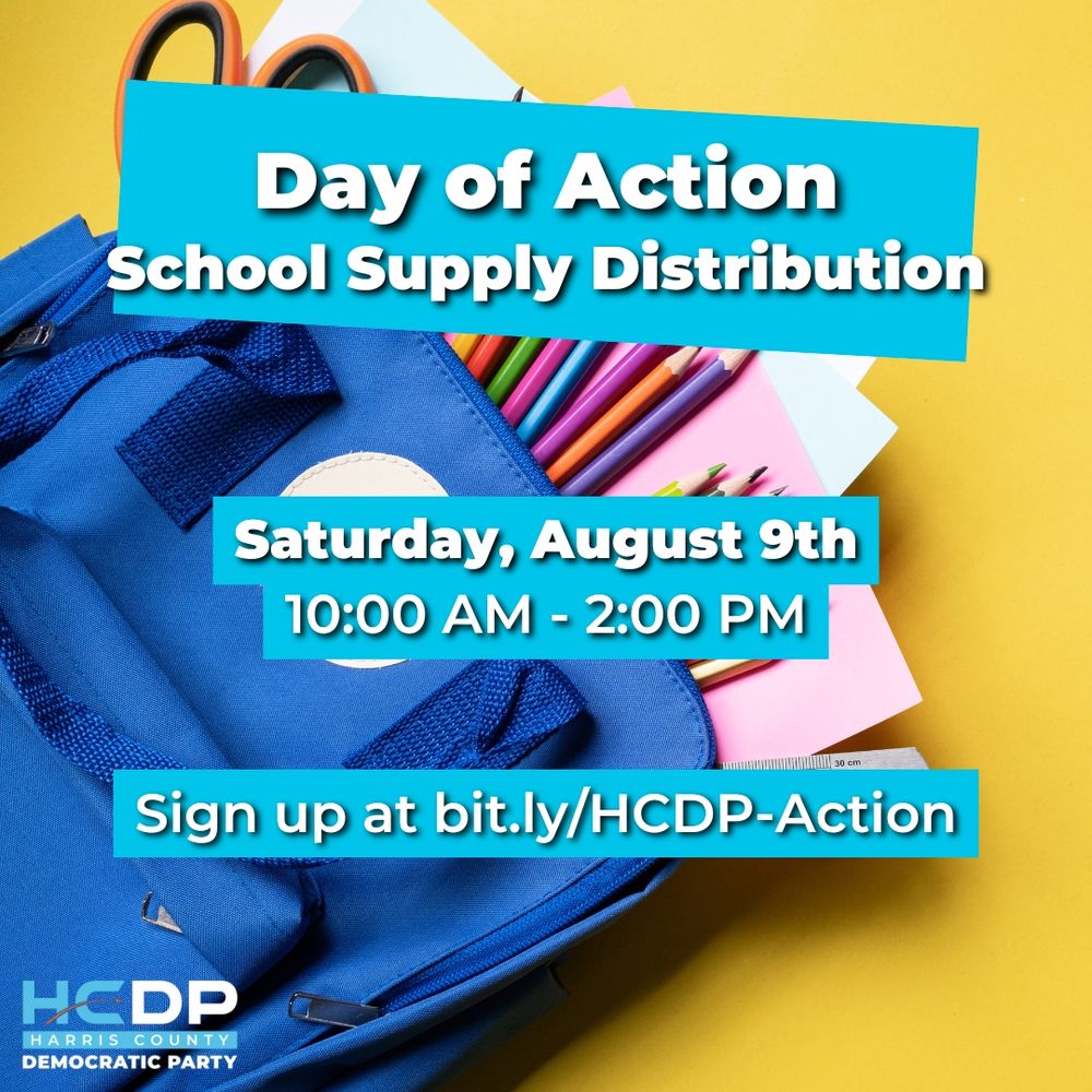 Day of Action
School Supply Distribution
Saturday, August 9th
10am-2pm
Sign up at bit.ly/HDCP-Action