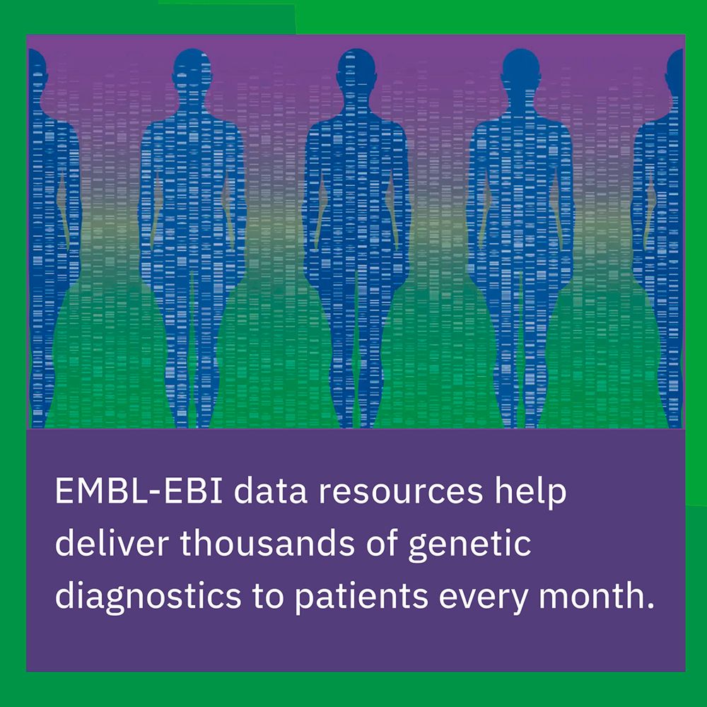 EMBL-EBI data resources help deliver thousands of genetic diagnostics to patients every month.