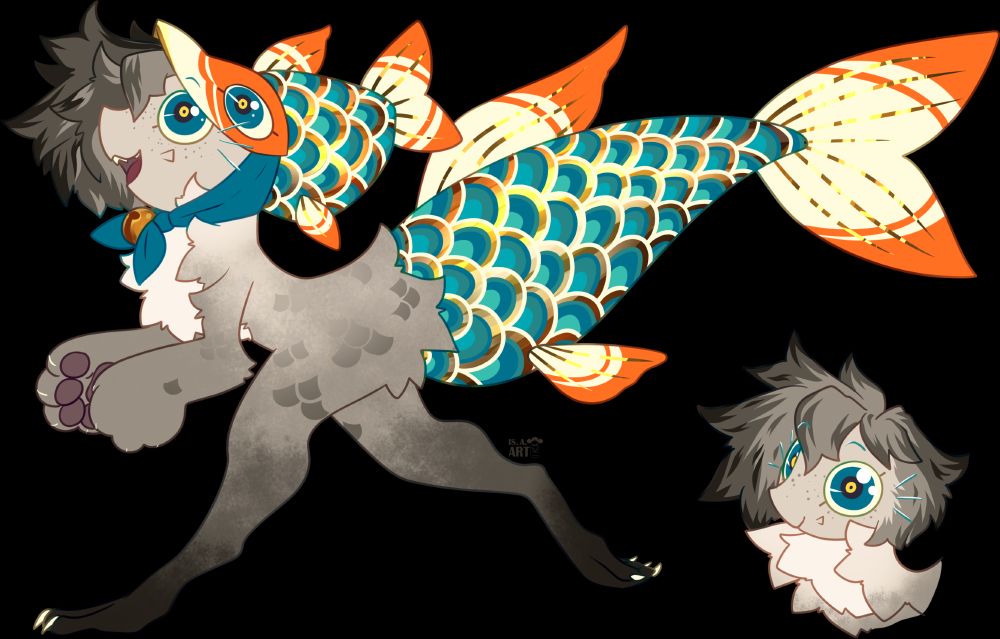 Fish themed character