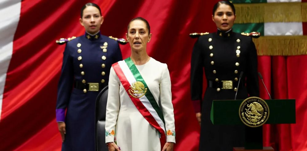 Claudia Sheinbaum se tornou a primeira presidente em 200 anos de história independente do México