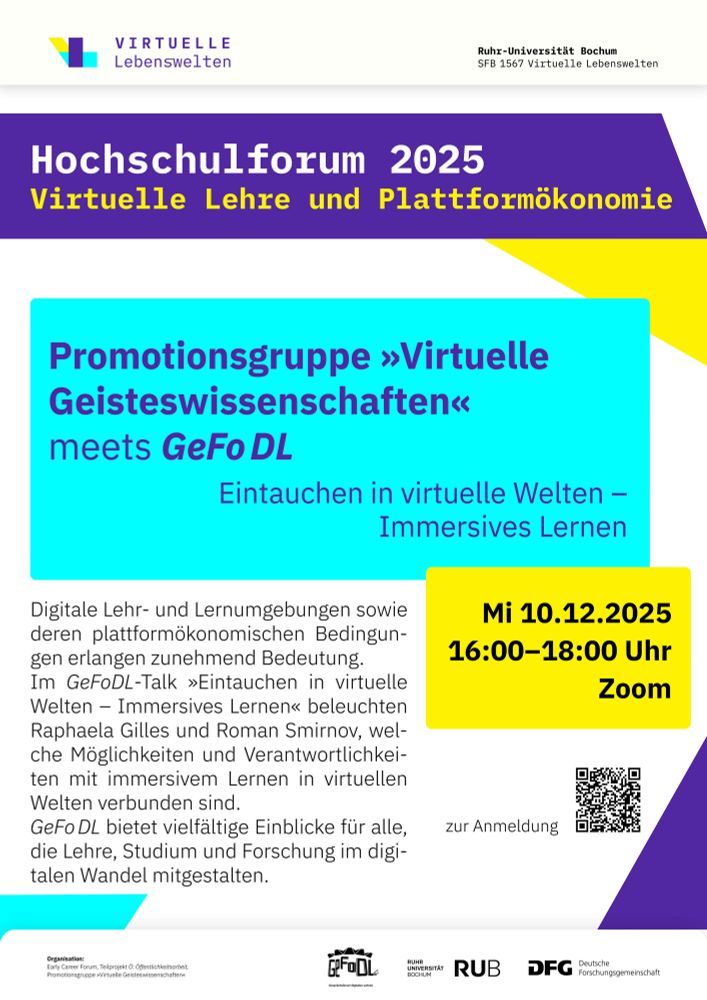 Plakat zum zweiten Teil des Hochschulforums 2025