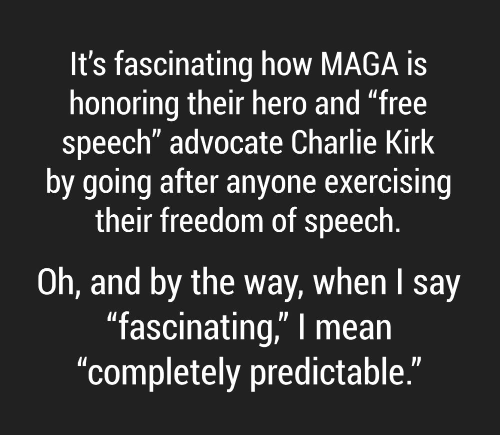 Comment about MAGA hypocrisy 