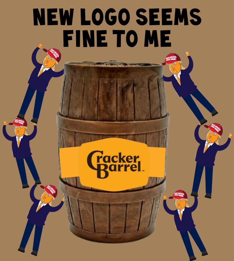 Pic of Barrel of Monkeys toy as Cracker Barrel logo