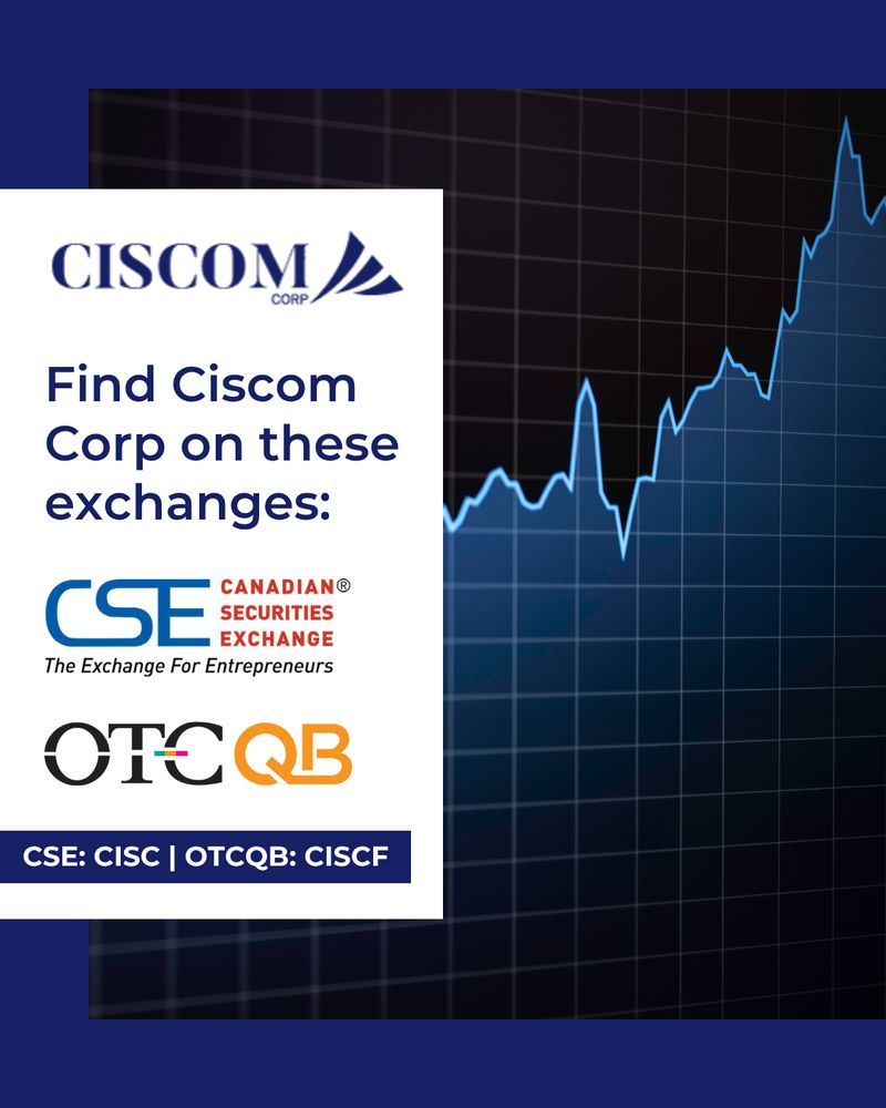 Ciscom Corp. is a publicly company trading on CSE: CISC and OTCQB: CISCF