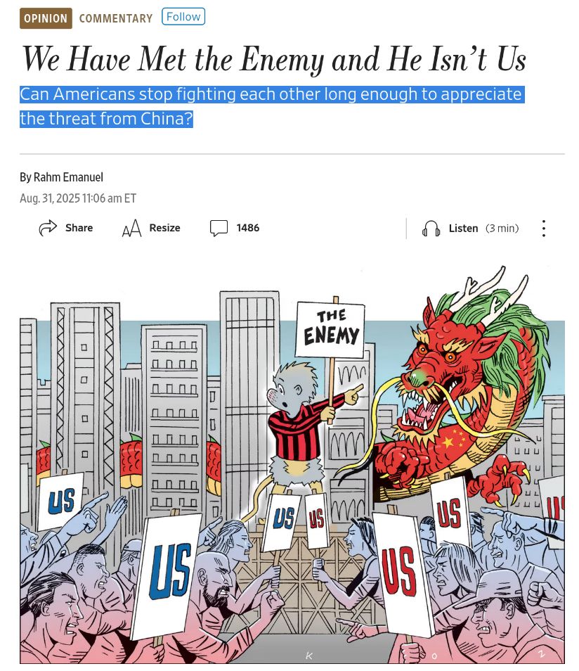 WSJ opinion article with the headline 