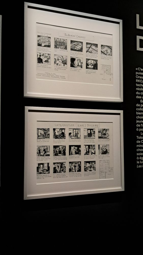 Citizen Kane storyboards