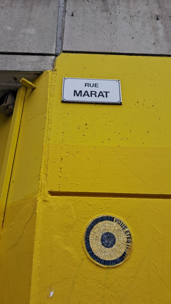 Rue Marat street sign