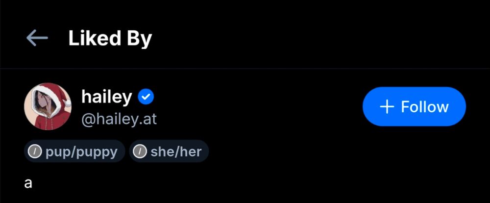 @moewderation.tngl.sh Liked By:

hailey @hailey.at