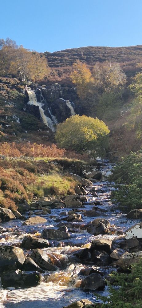 Bleabeck force falls in the afternoon sun