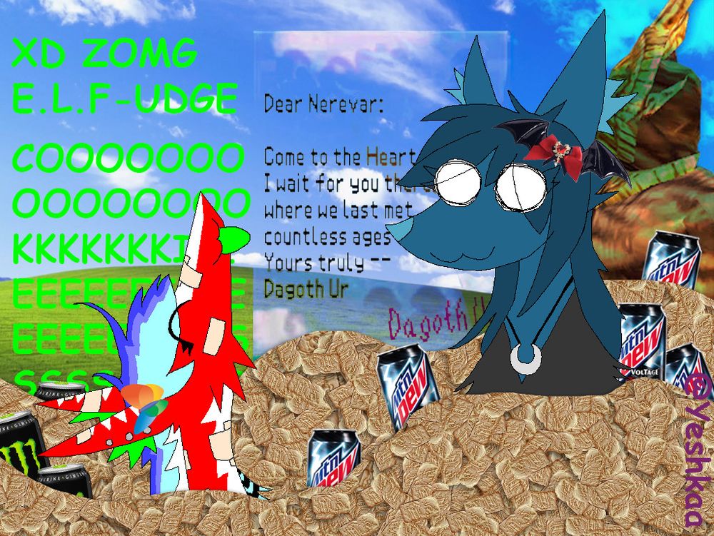 Sergal and batfox in cookies