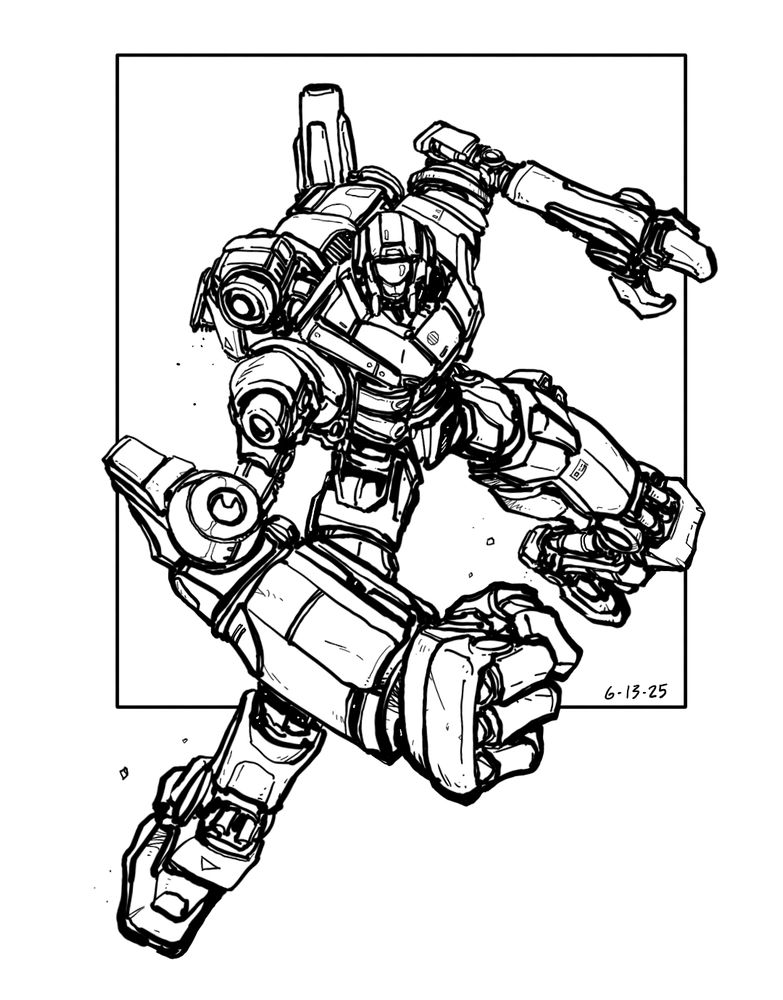 "Scrapper" robot drawing