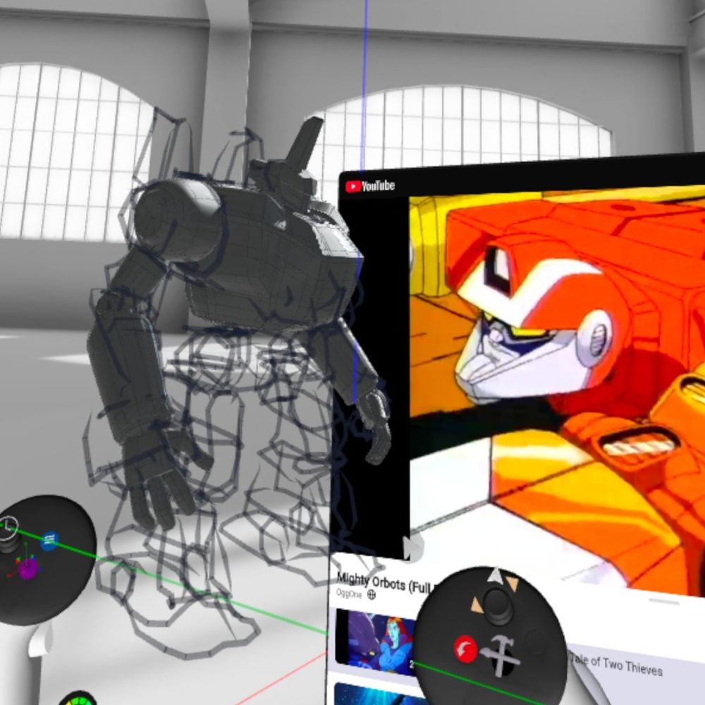 3D model being built in VR with Gravity Sketch