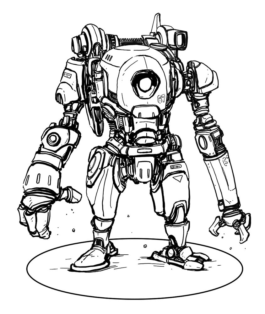 "Scrapper" robot sketch