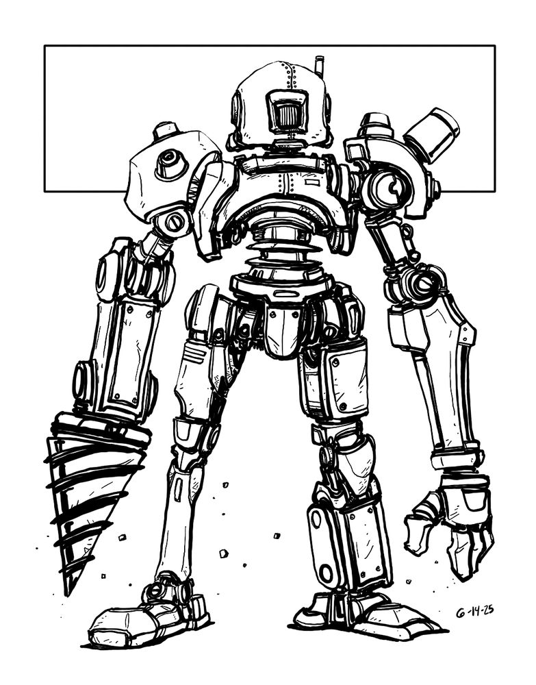 "Scrapper" robot doodle
