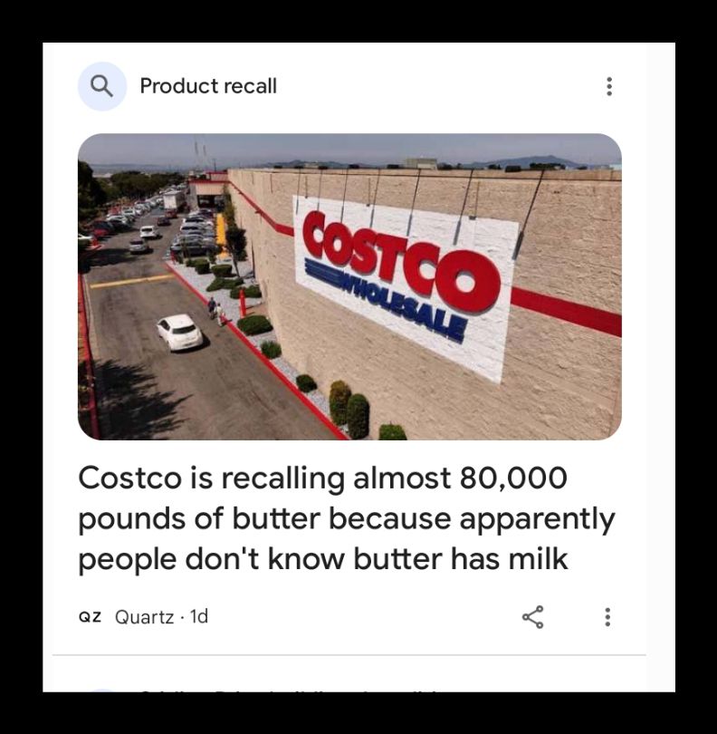 People don't know butter has milk 