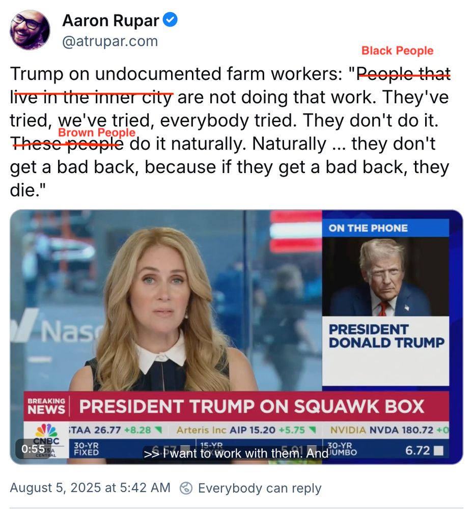Latest from Trump