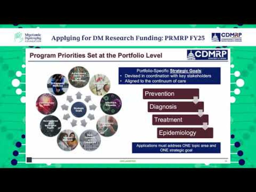Applying for Myotonic Dystrophy Research Funding '25: Peer Reviewed Medical Research Program (PRMRP)