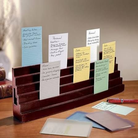 6 tier wooden bleachers for holding notecards