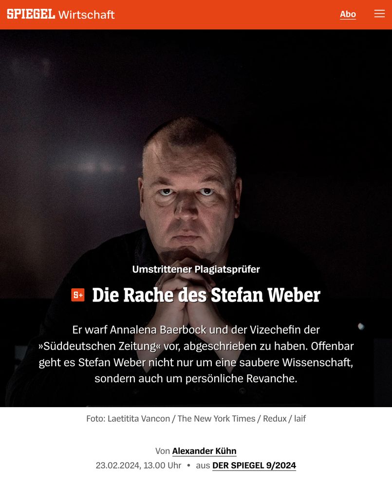 Spiegel-Titel: „Die Rache des Stefan Weber"