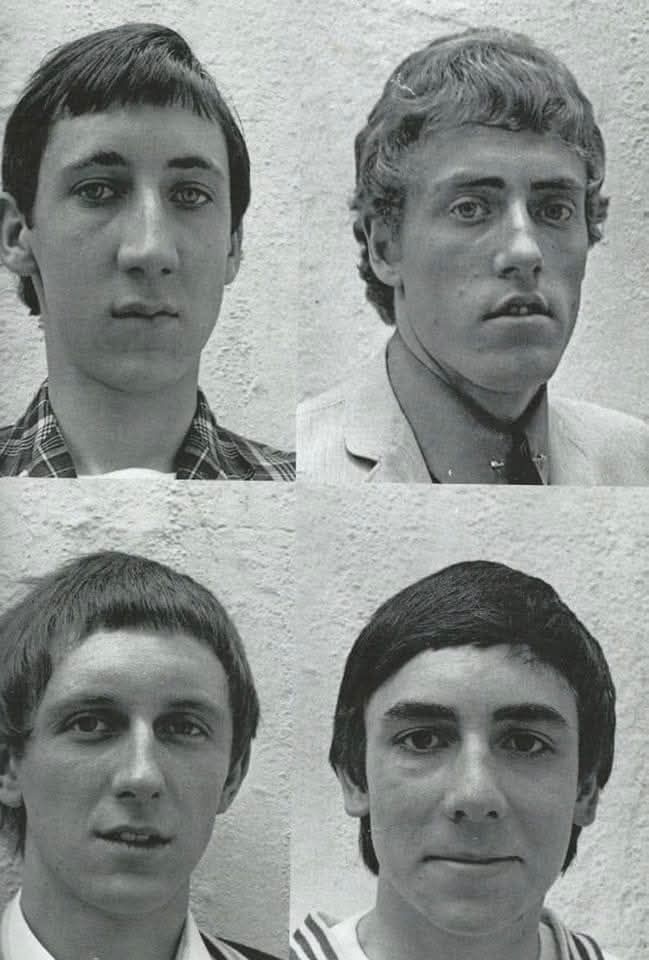 Members of The Who with hack job haircuts