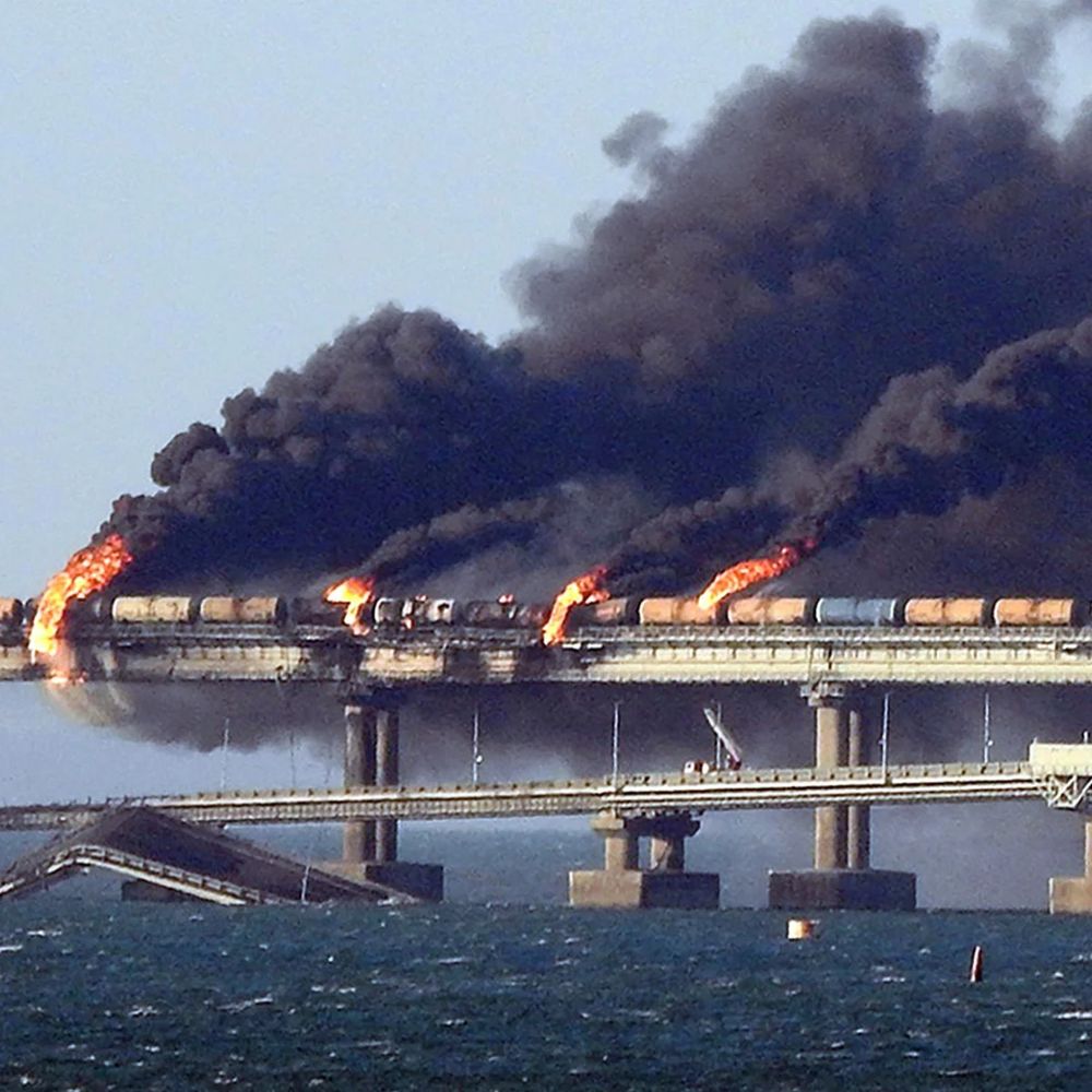 Crimean bridge is in a bit of a mess.