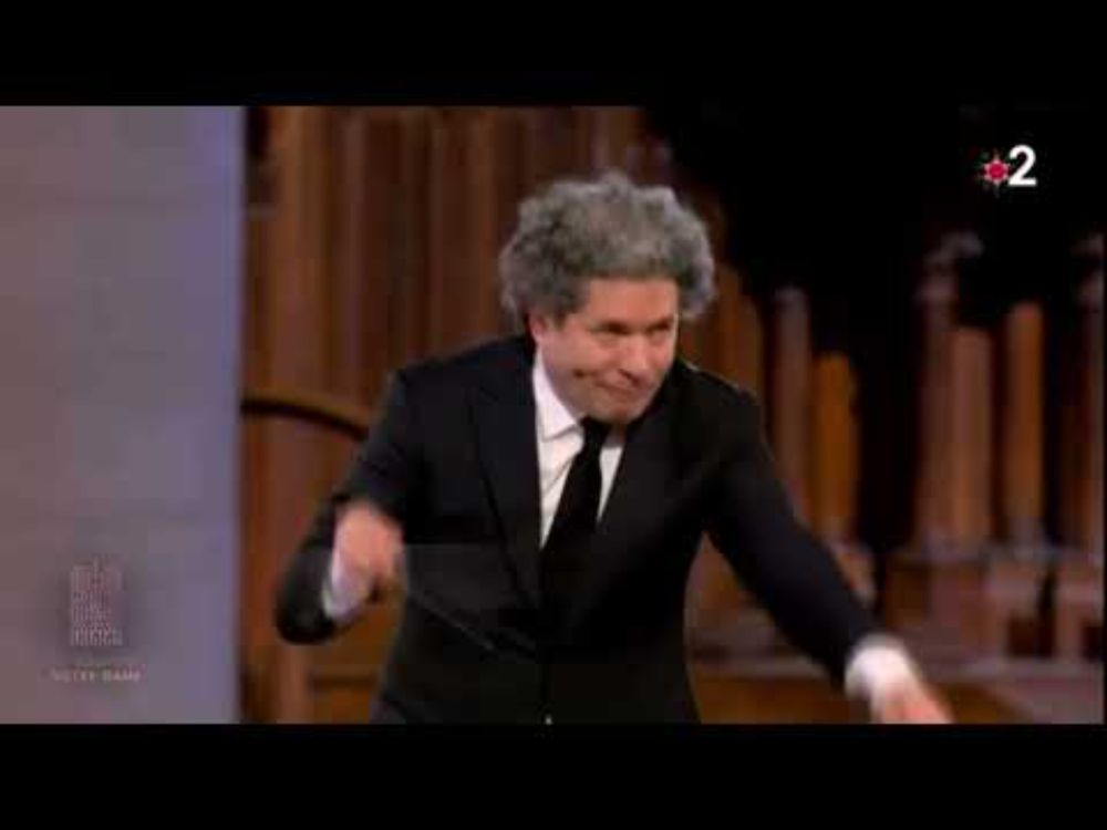 Saint-Saens Organ Symphony #3 (Maestoso) at Notre Dame de Paris 2024 Olivier Latry & Gustavo Dudamel