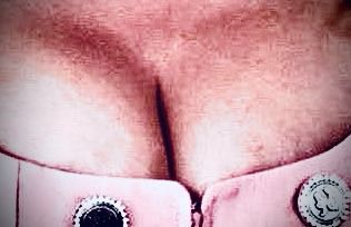 Der vergrößerte Ausschnitt von Bärleins Dirndl-Look