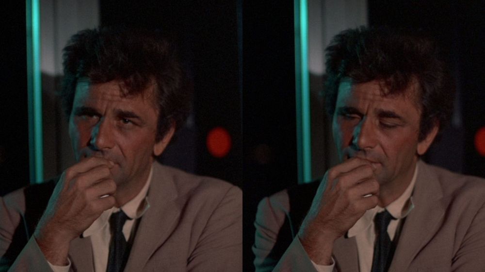 Peter Falk, as Columbo, appearing to come to a similar conclusion.
