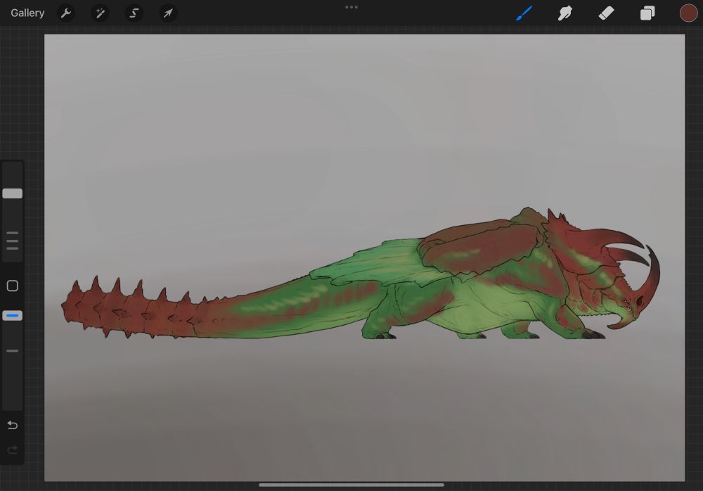 Rumblehorn now partly colored