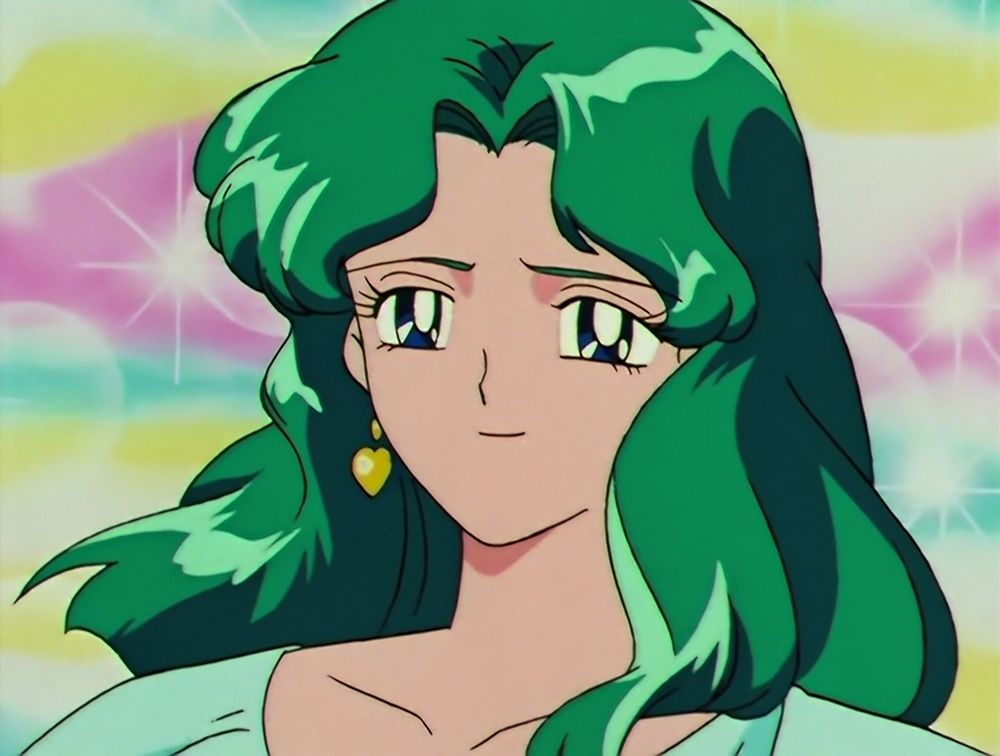 Screenshot of Michiru, also from episode 108 of the Sailor Moon anime